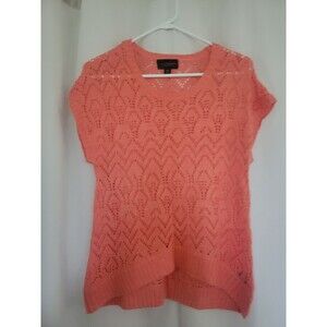 Investments Petites Coral Crochet Women's Top Size PL